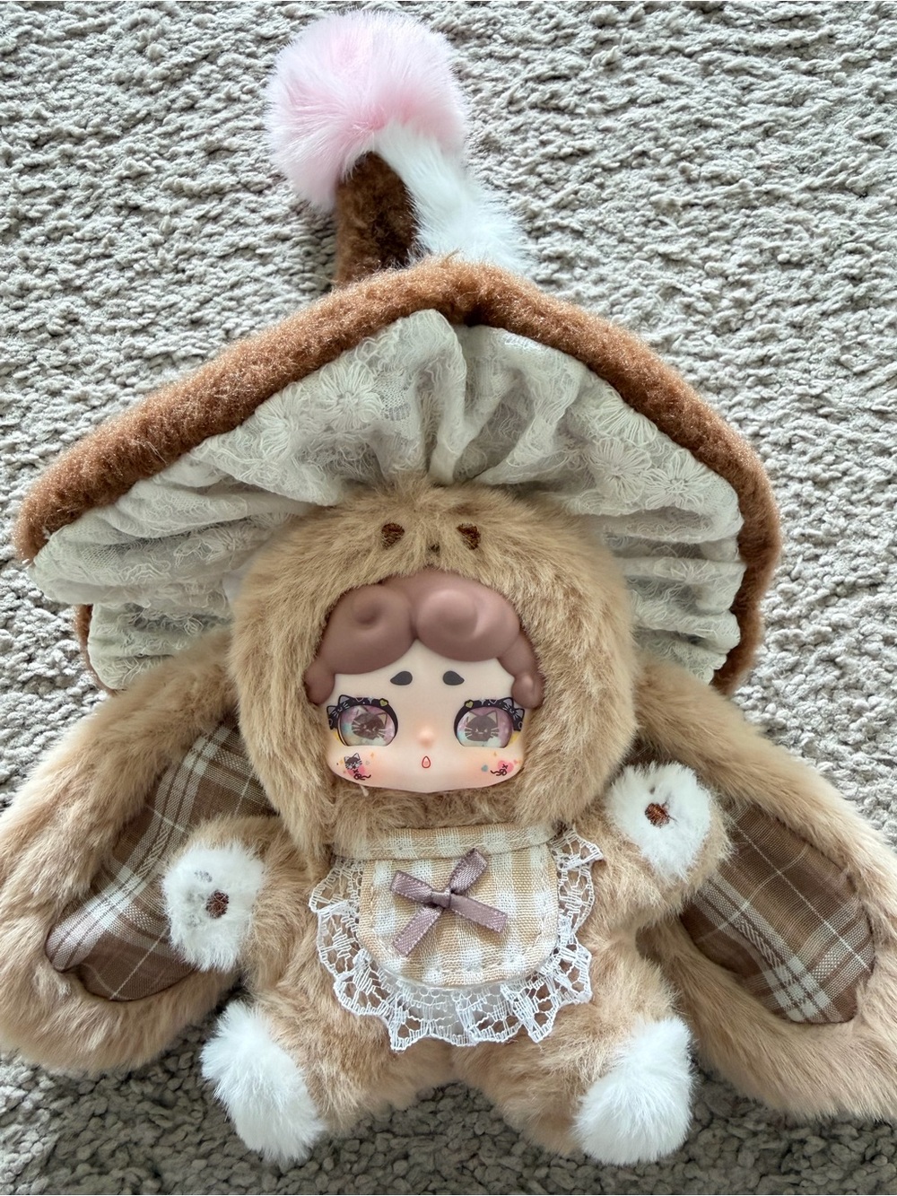 Baby Three Alice Rabbit Town Mushroom Bunny Plush Keychain